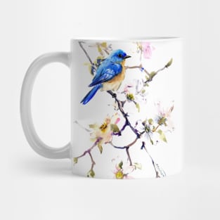 Bluebird and Dogwood Mug